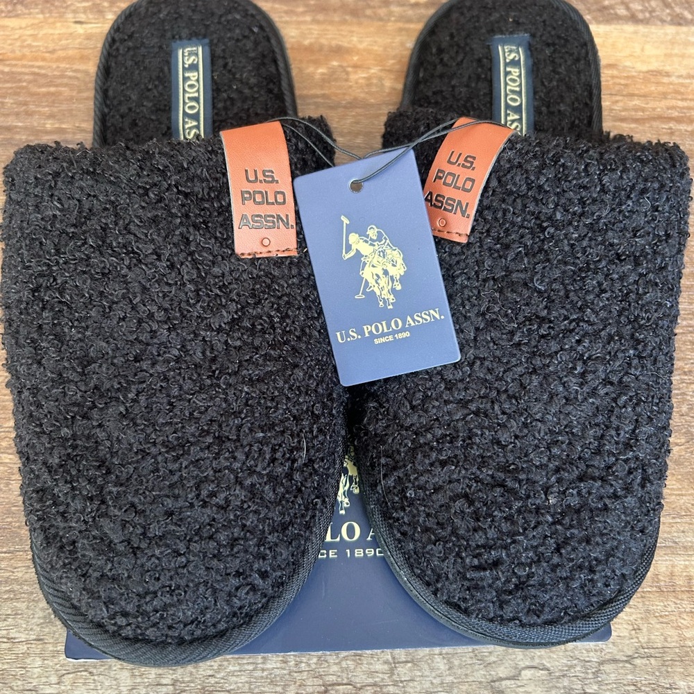 U.S. Polo Assn. Black Textured Apparel